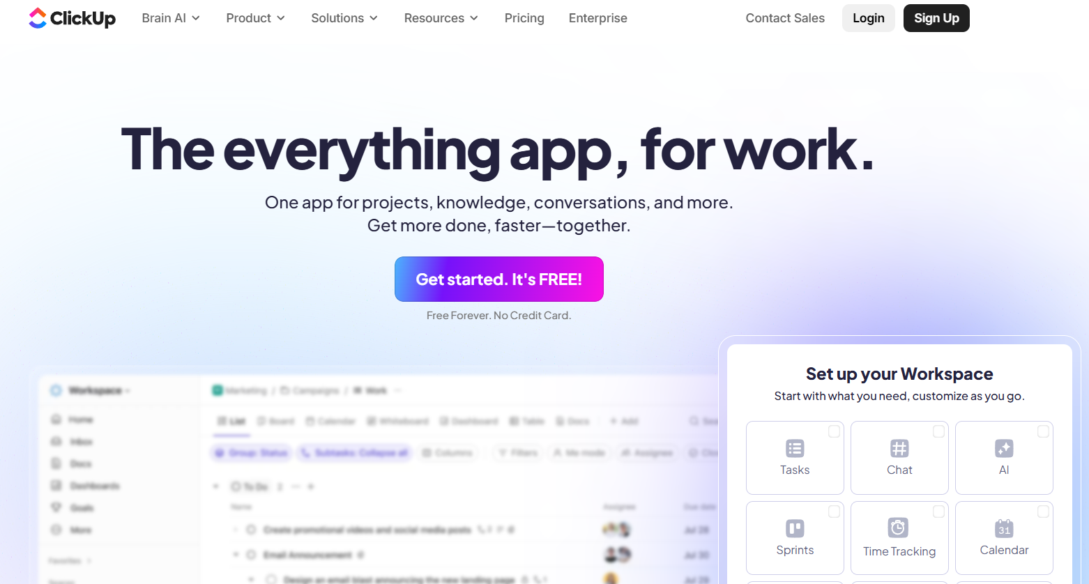 Screenshot ClickUp