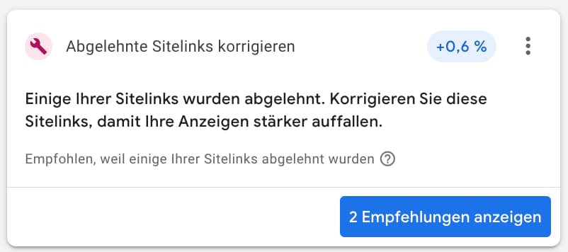 Fehlerbehebung Google Ads
