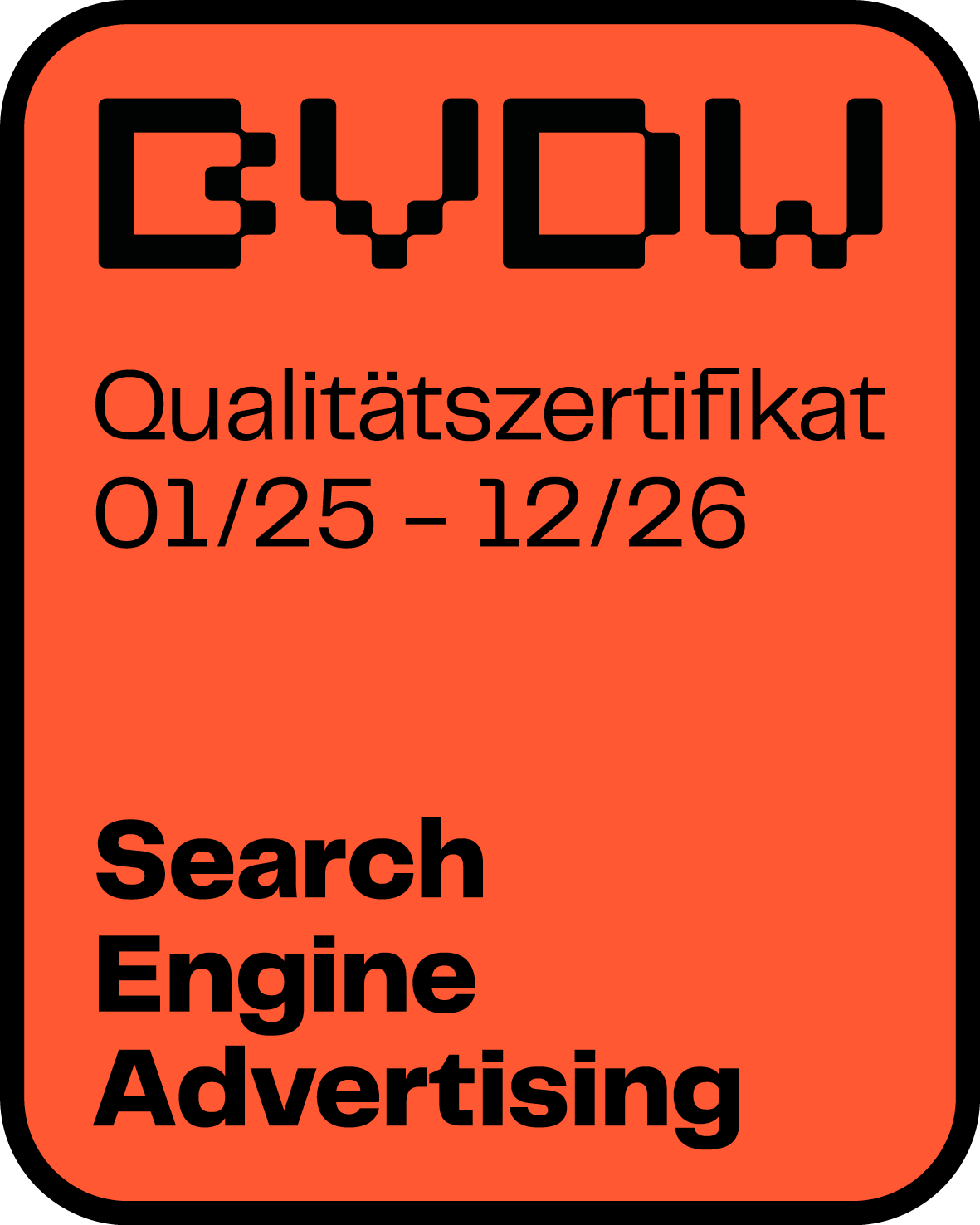 BVDW Qualitätszertifikat 2025/2026