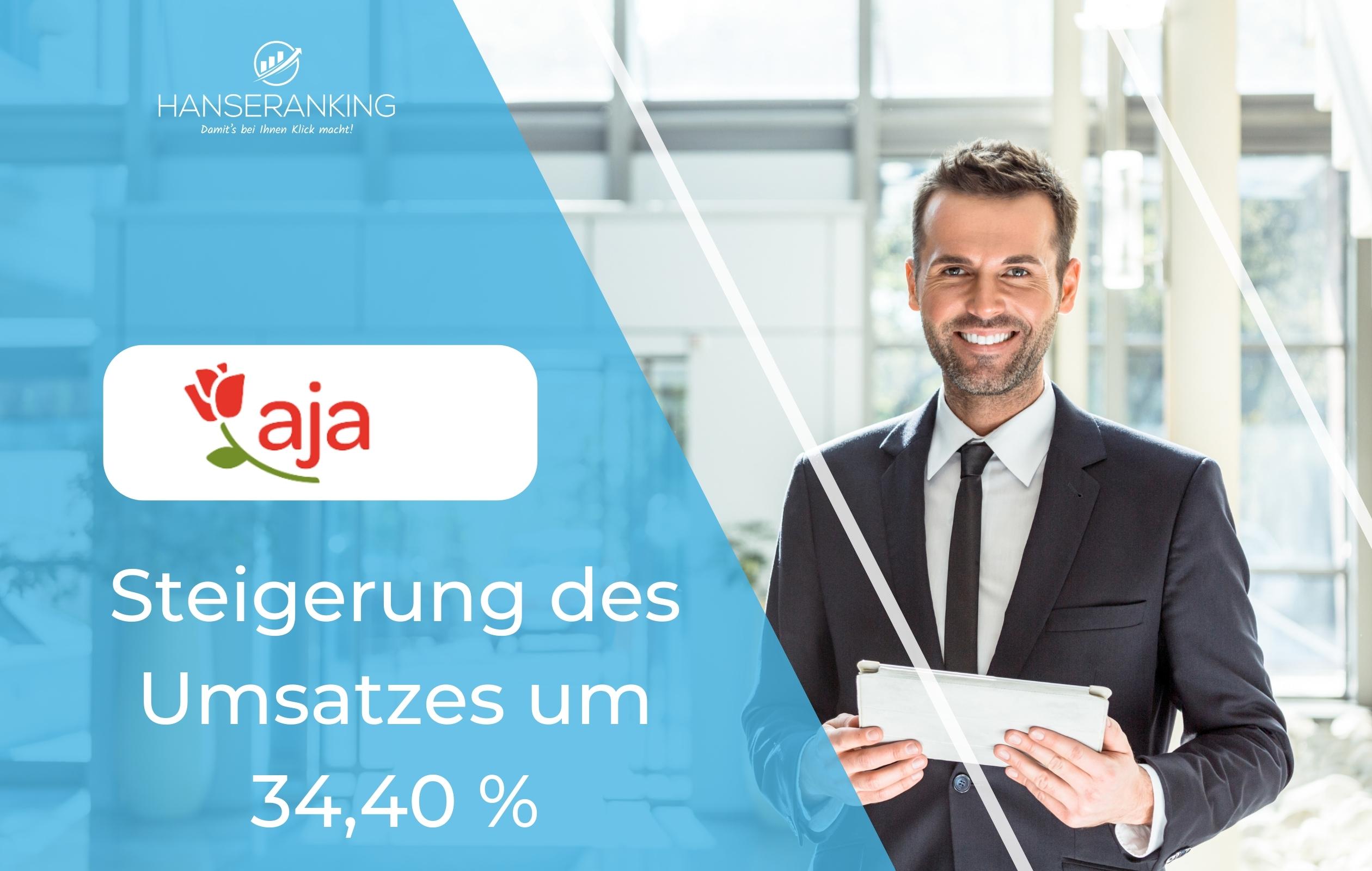 aja Umsatzsteigerung um 34,40%